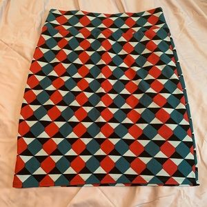 Geometric LuLaRoe Cassie Pencil Skirt